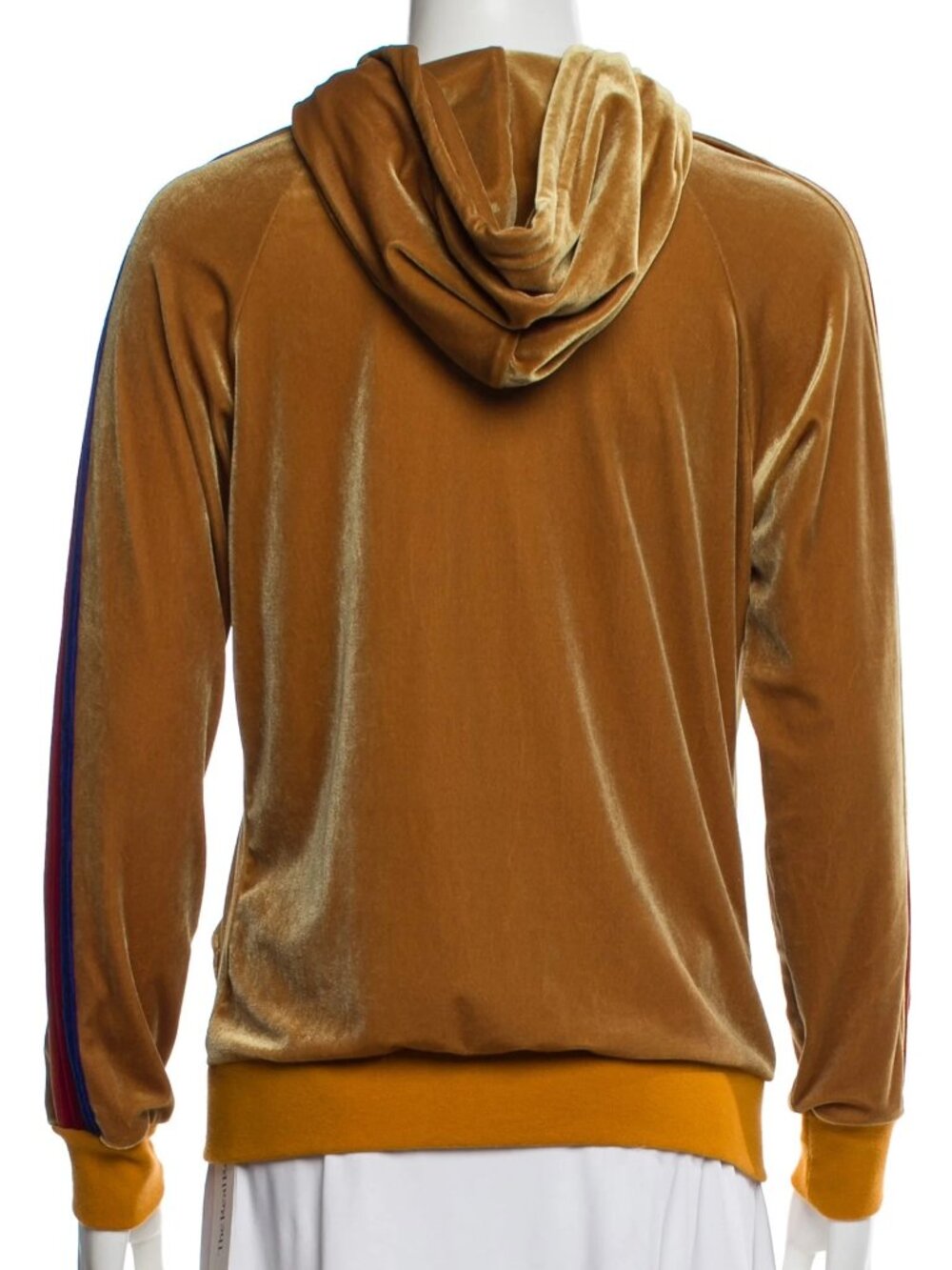 Aviator Nation, 5 Stripe Velvet Classic Zip-up Hoodie | Size: S - Picture 2 of 9